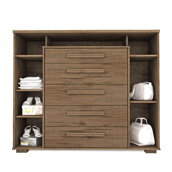 Cômoda 2 Portas 5 Gavetas Itália Incabrás - Image 2