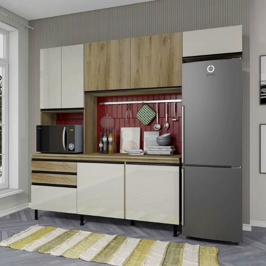 Cozinha Pérola Indékes 9 Portas e 3 Gavetas - Image 2