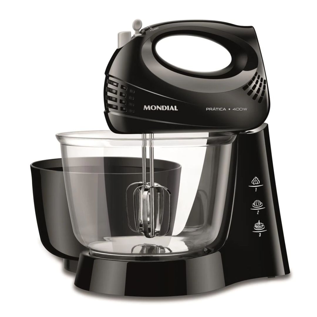 Batedeira Mondial B-45-B Prática Due Black - Image 2