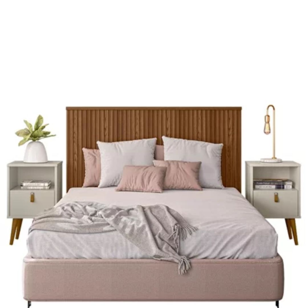 Cabeceira Casal E Queen Em Ripado Pipa 1.6 Com Frame Linea Brasil - Image 3