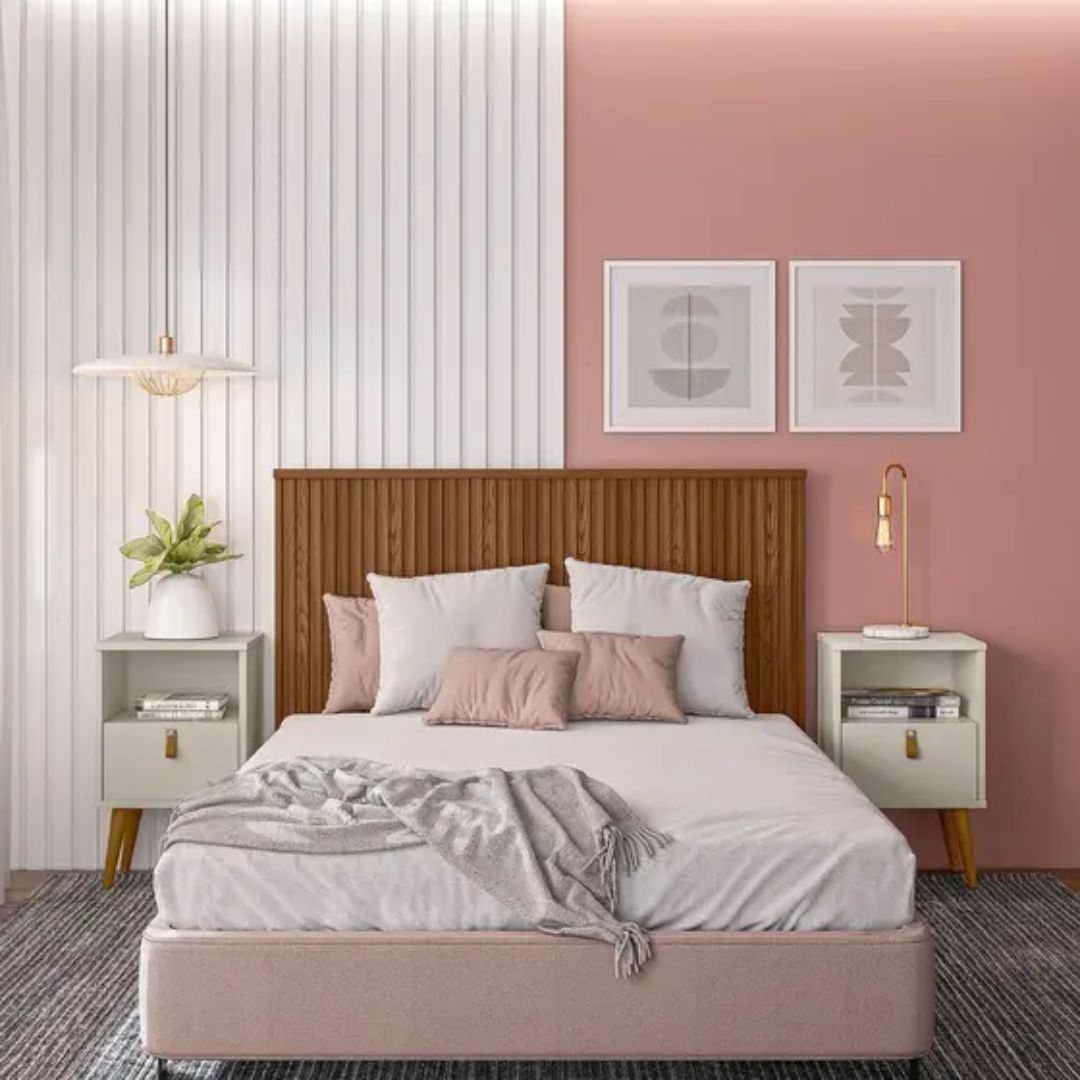 Cabeceira Casal E Queen Em Ripado Pipa 1.6 Com Frame Linea Brasil - Image 2